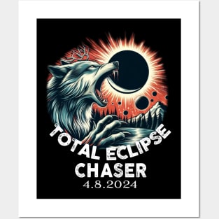 Solar Eclipse April 8 2024. Posters and Art